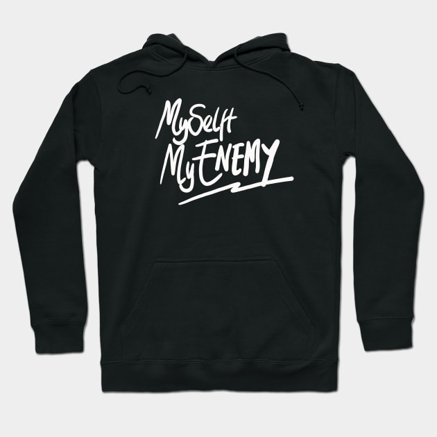 myselft my enemy Hoodie by kating